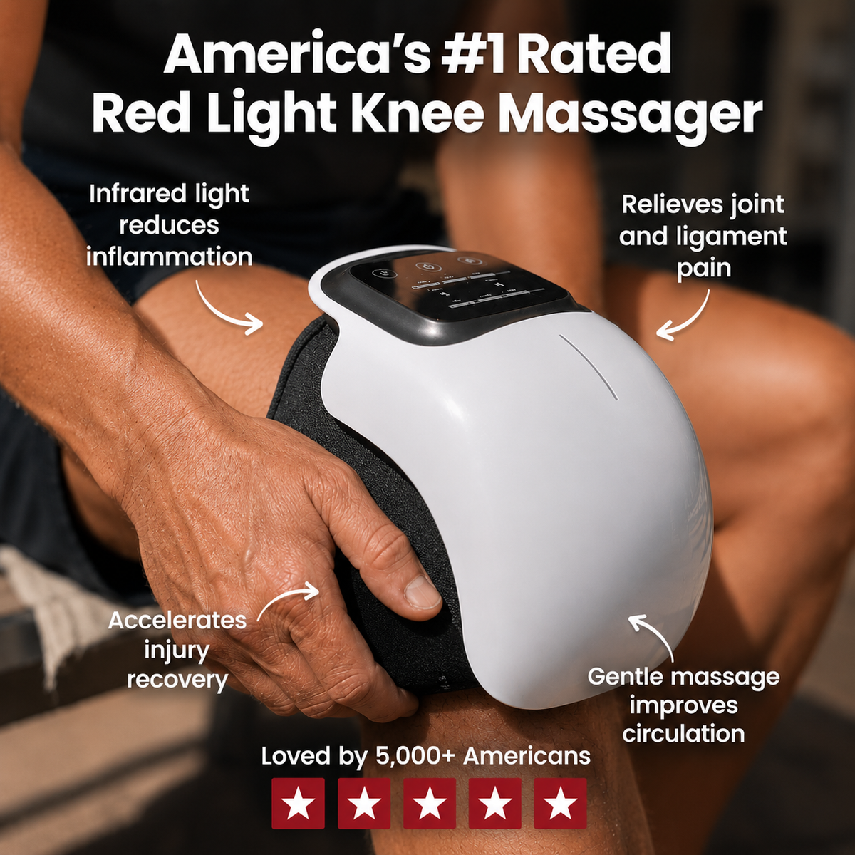 LuminHealth™ Red Light Knee Massager